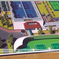 Архитектурный макет теннисного клуба «Валери»
